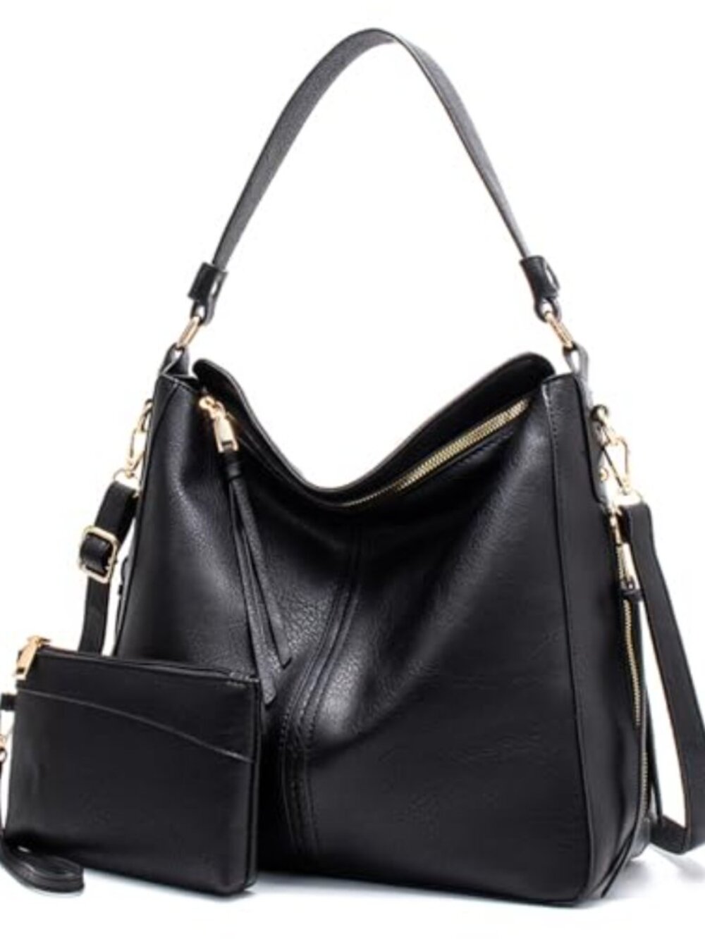 Vegan Leather Hobo Bag Large Crossbody Top Handle Tote